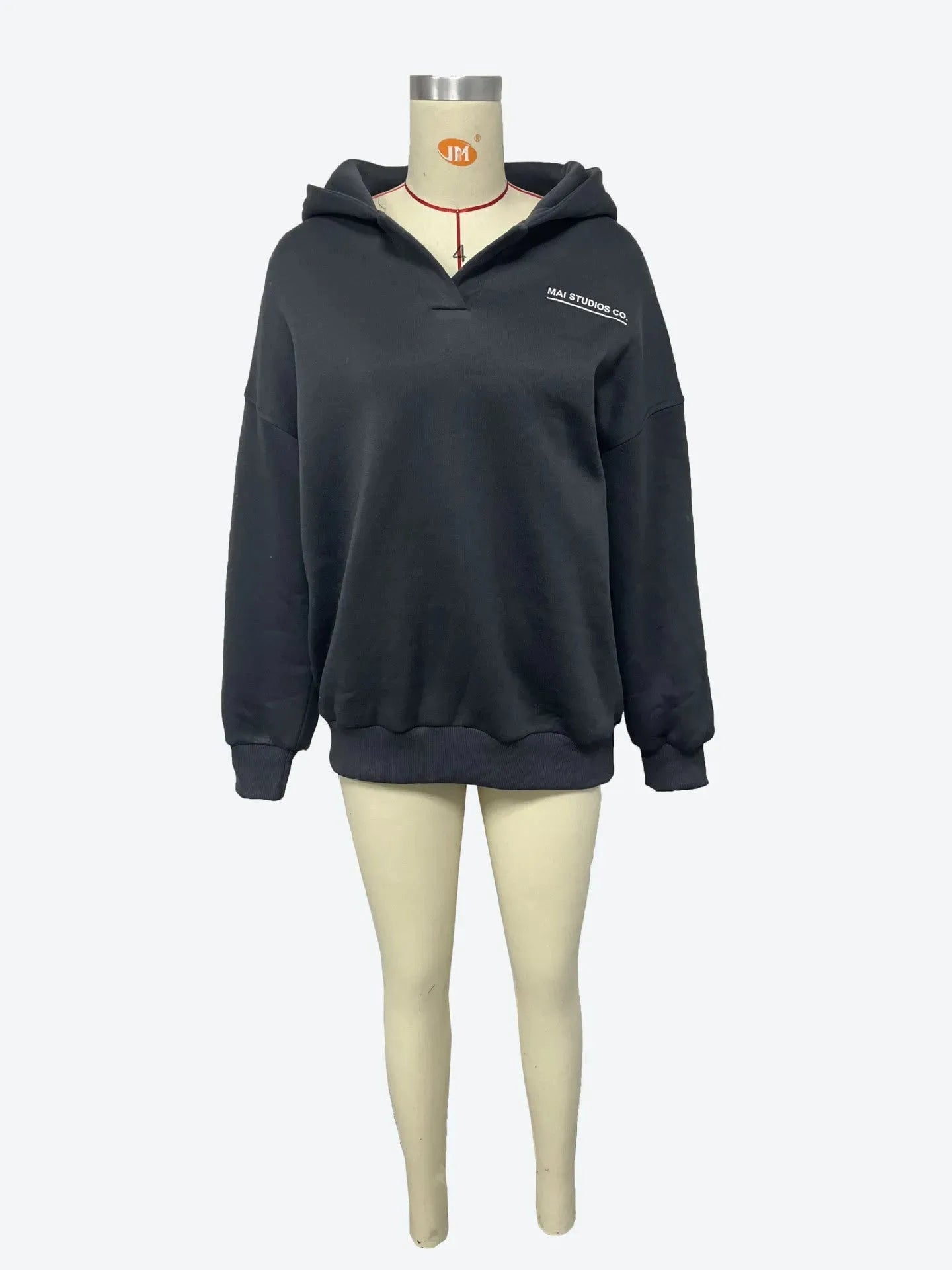 Fleece-lined Hooded Printed Long-sleeved Basic All-matching Sweater - Bellarte Enchanté Fleece-lined Hooded Printed Long-sleeved Basic All-matching Sweater